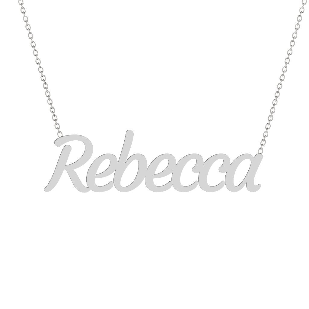 Gold Name Necklace - Rebecca