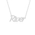 Gold Name Necklace - River