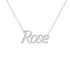 Gold Name Necklace - Rose