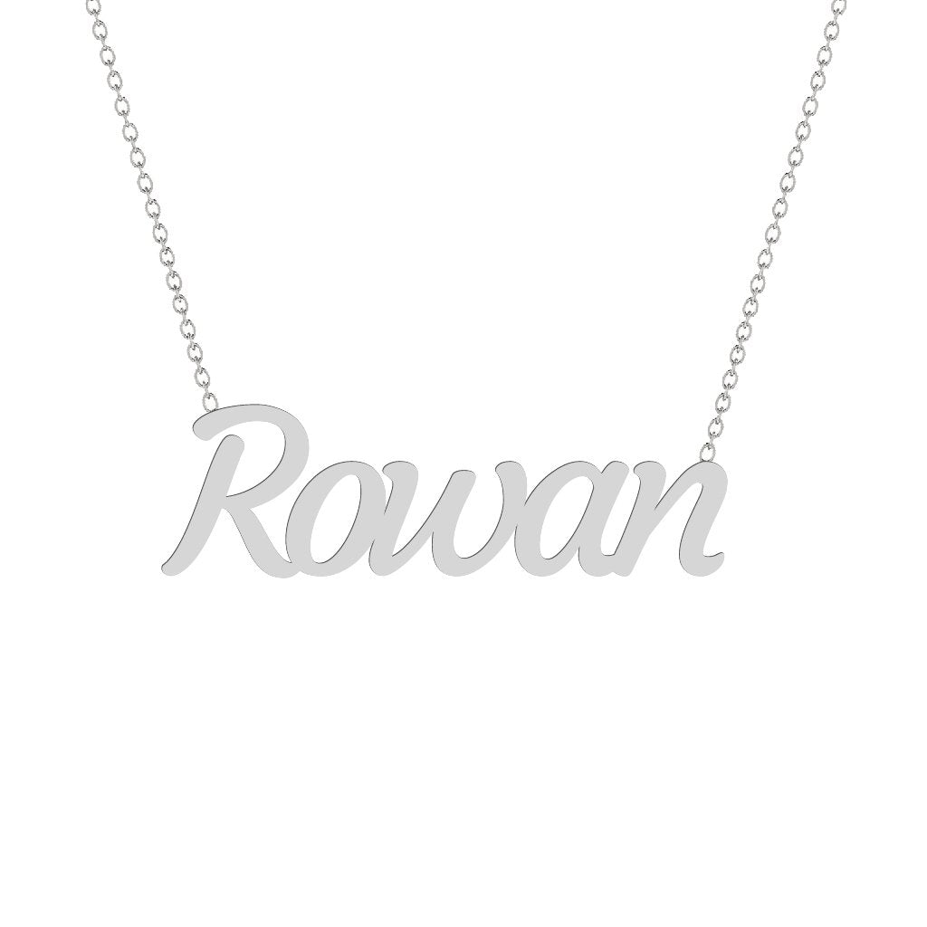 Gold Name Necklace - Rowan
