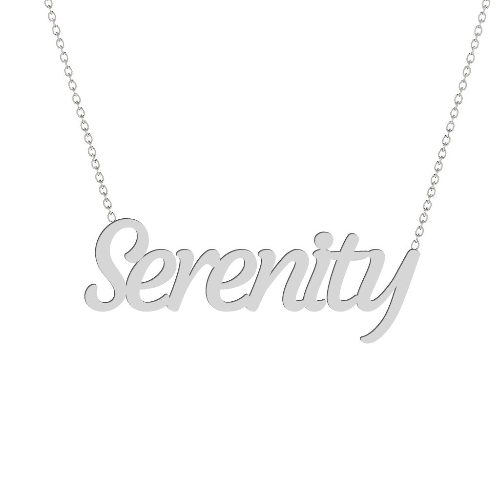 Gold Name Necklace - Serenity