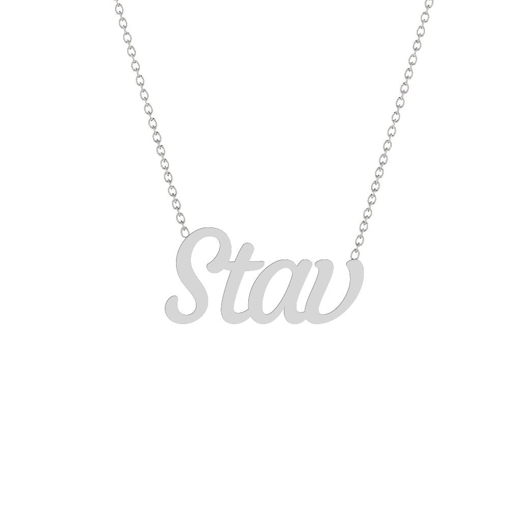 Gold Name Necklace - Stav