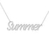 Gold Name Necklace - Summer