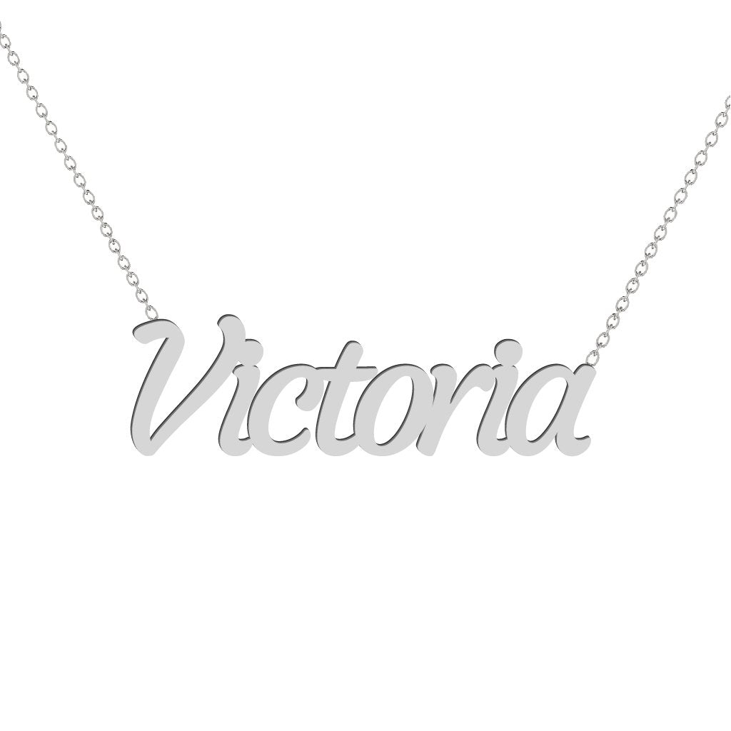 Gold Name Necklace - Victoria