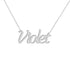 Gold Name Necklace - Violet