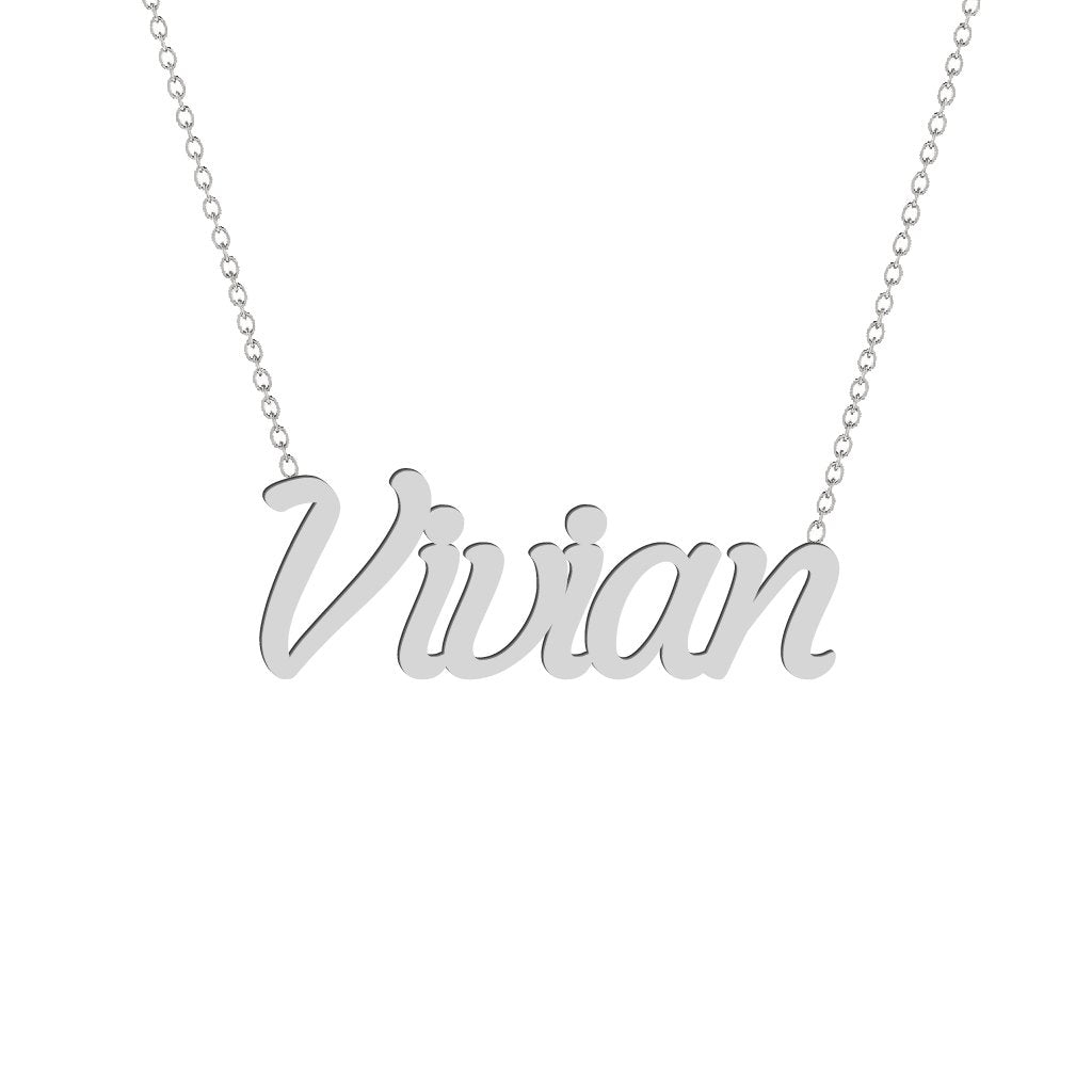Gold Name Necklace - Vivian