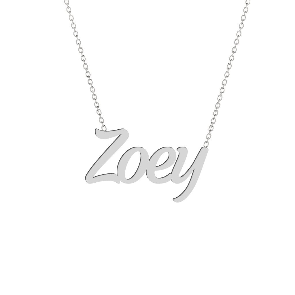 Gold Name Necklace - Zoey