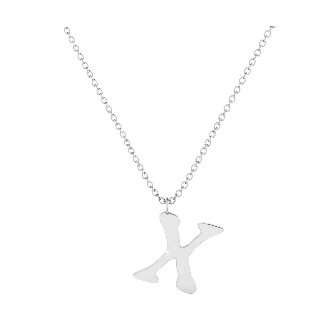 X - Letter Name Necklace Initial Necklace