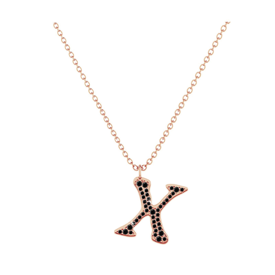 X - Letter Name Necklace Initial Necklace