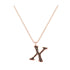X - Letter Name Necklace Initial Necklace