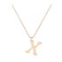 X - Letter Name Necklace Initial Necklace