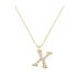 X - Letter Name Necklace Initial Necklace