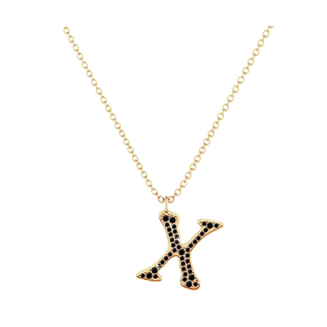 X - Letter Name Necklace Initial Necklace