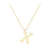 X - Letter Name Necklace Initial Necklace