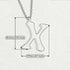 X - Letter Name Necklace Initial Necklace