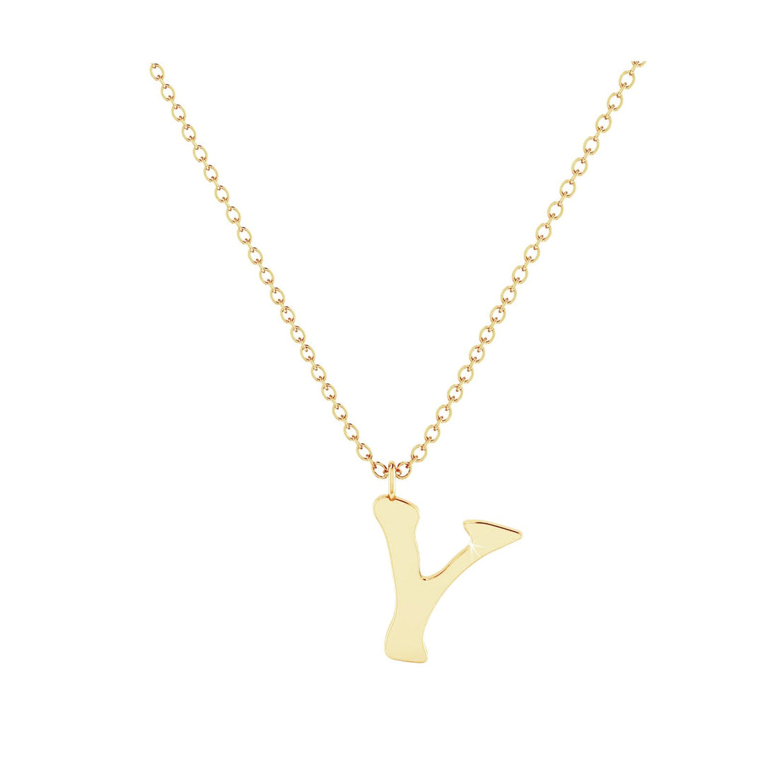 Y - Letter Name Necklace Initial Necklace