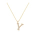 Y - Letter Name Necklace Initial Necklace