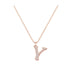 Y - Letter Name Necklace Initial Necklace
