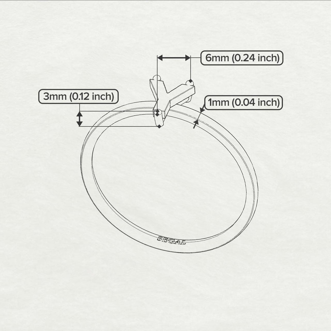 Y Letter - Initial Gold Diamond Ring