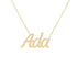 Gold Name Necklace - Ada