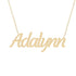 Gold Name Necklace - Adalynn