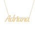 Gold Name Necklace - Adriana