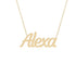 Gold Name Necklace - Alexa