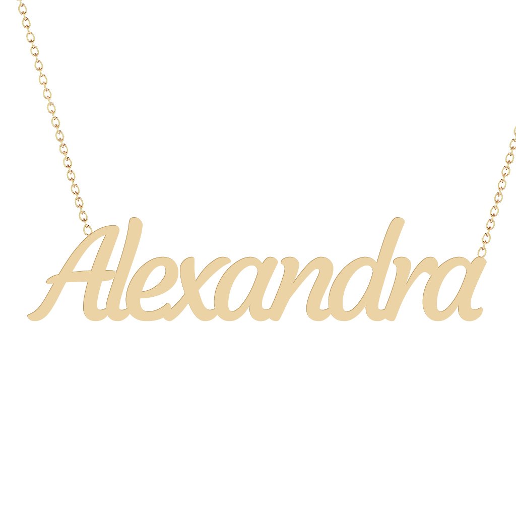 Gold Name Necklace - Alexandra