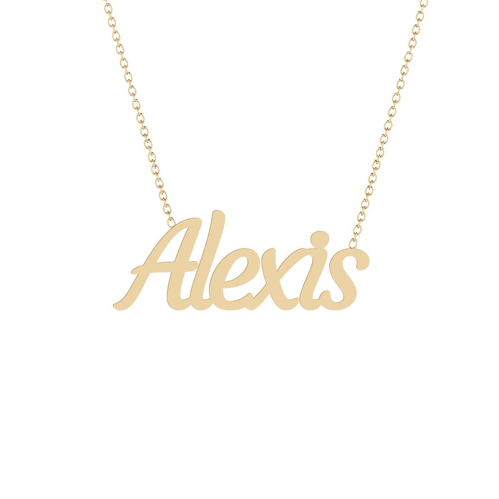 Gold Name Necklace - Alexis
