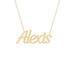 Gold Name Necklace - Alexis