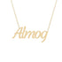 Gold Name Necklace - Almog