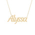 Gold Name Necklace - Alyssa