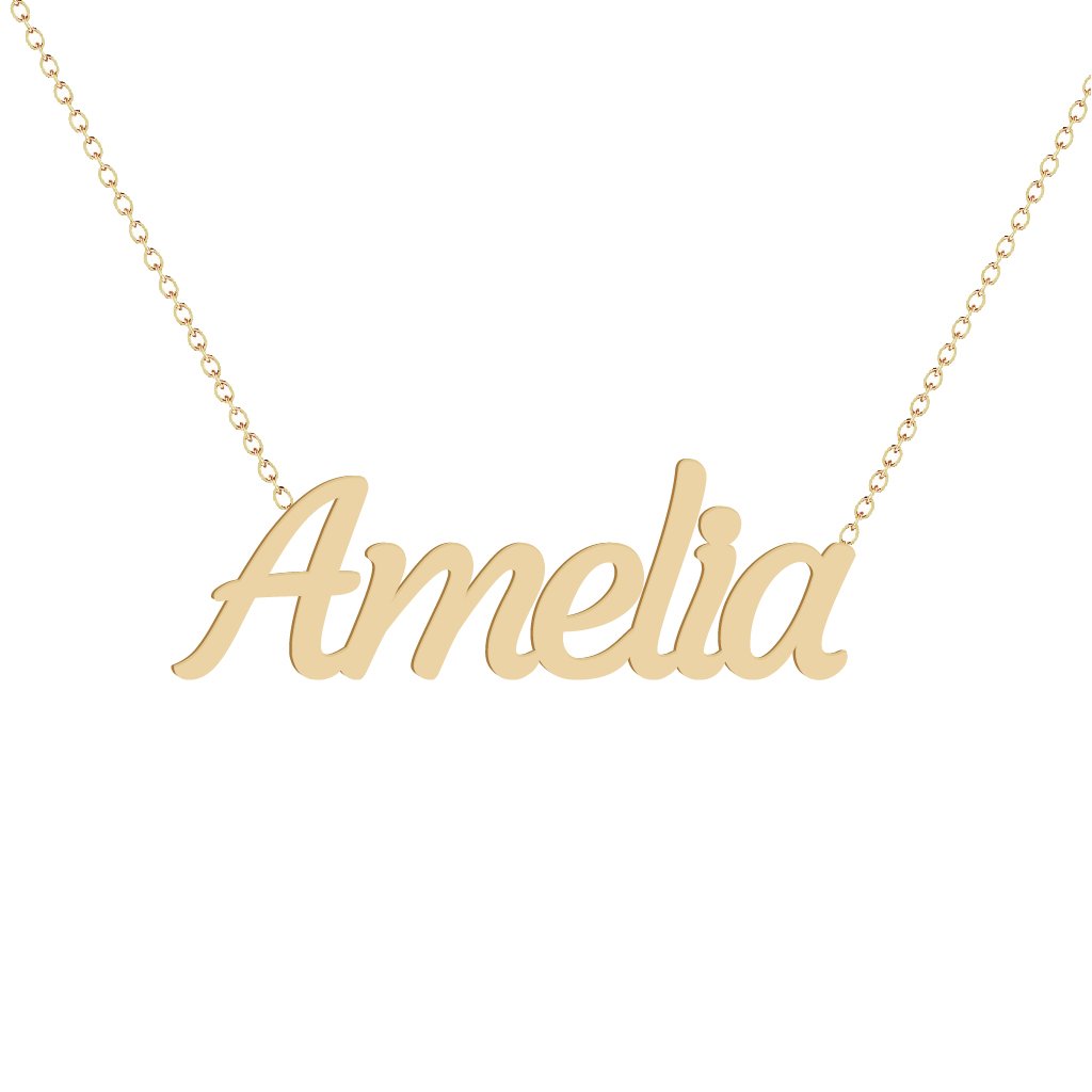 Gold Name Necklace - Amelia