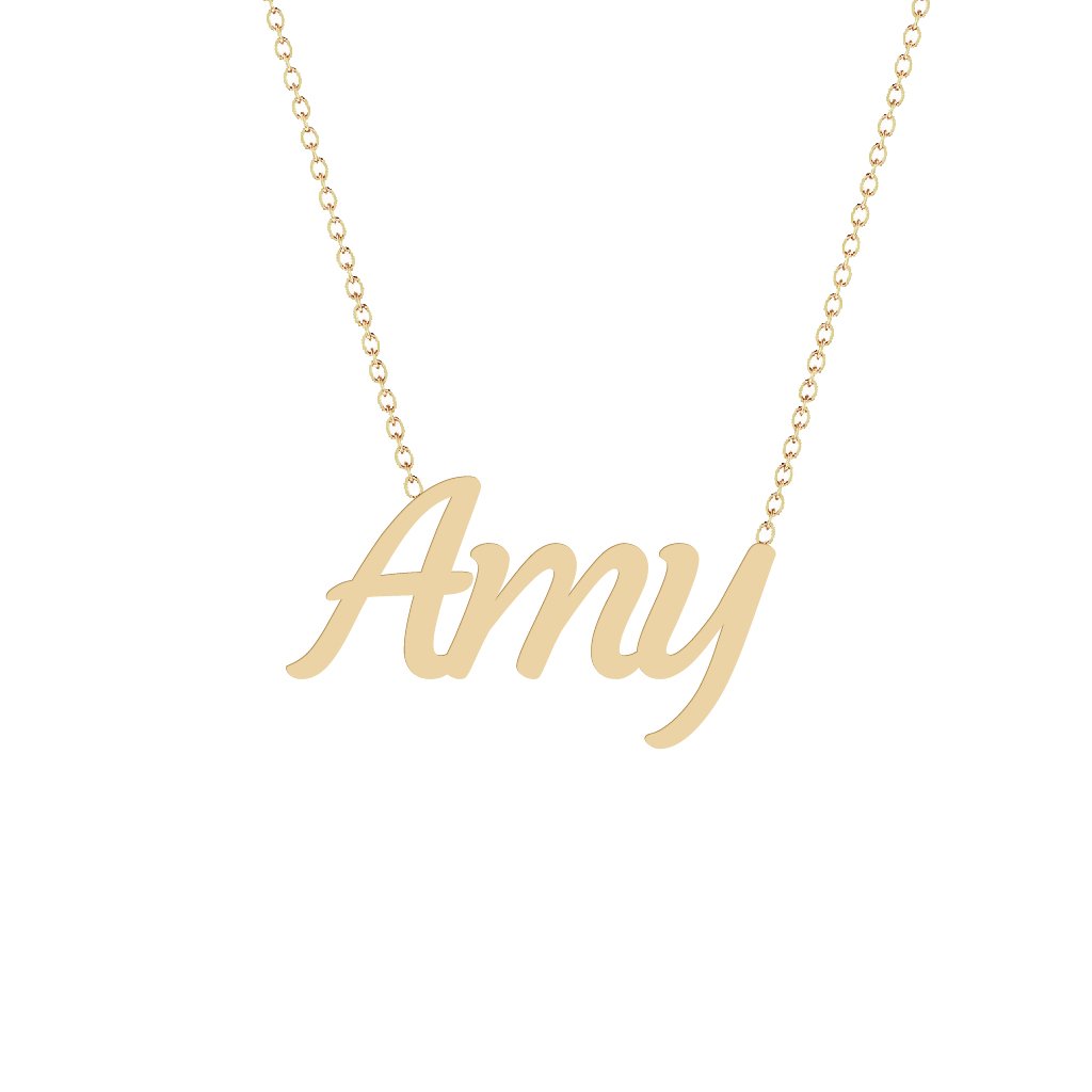 Gold Name Necklace - Amy