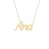 Gold Name Necklace - Ana