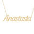 Gold Name Necklace - Anastasia