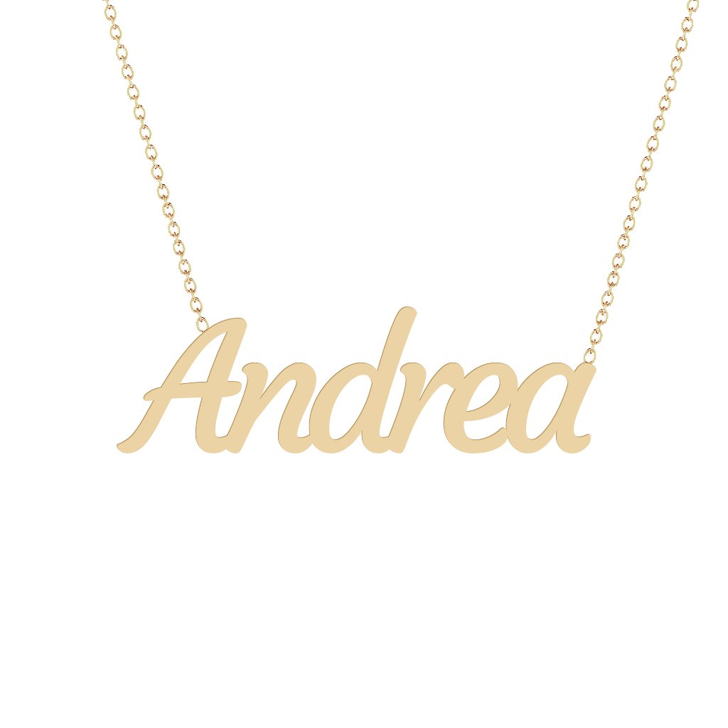 Gold Name Necklace - Andrea