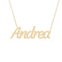 Gold Name Necklace - Andrea
