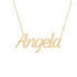 Gold Name Necklace - Angela
