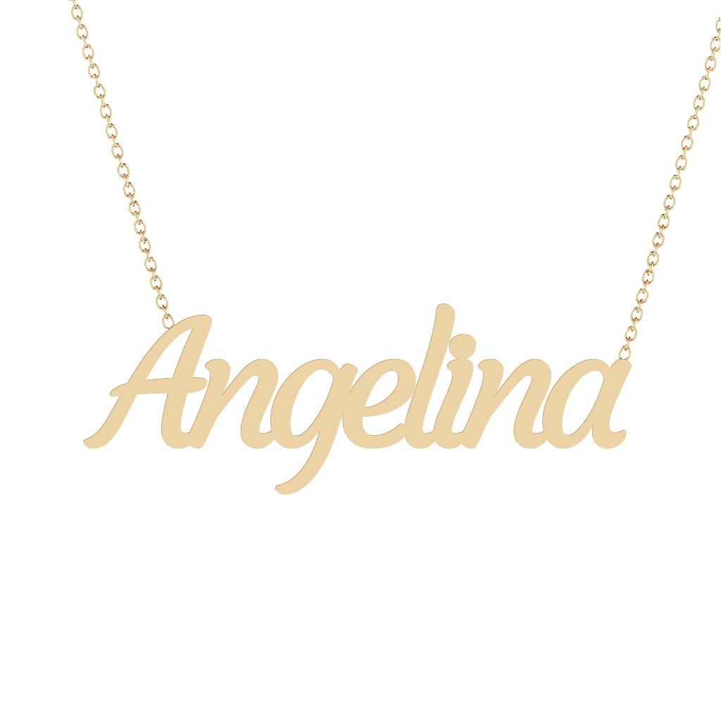 Gold Name Necklace - Angelina