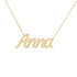 Gold Name Necklace - Anna