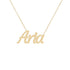 Gold Name Necklace - Aria