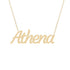 Gold Name Necklace - Athena