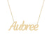 Gold Name Necklace - Aubree