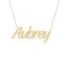 Gold Name Necklace - Aubrey