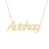 Gold Name Necklace - Avishag