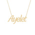 Gold Name Necklace - Ayelet