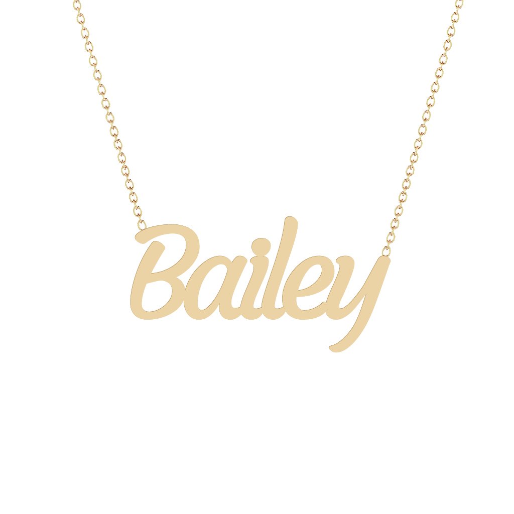 Gold Name Necklace - Bailey