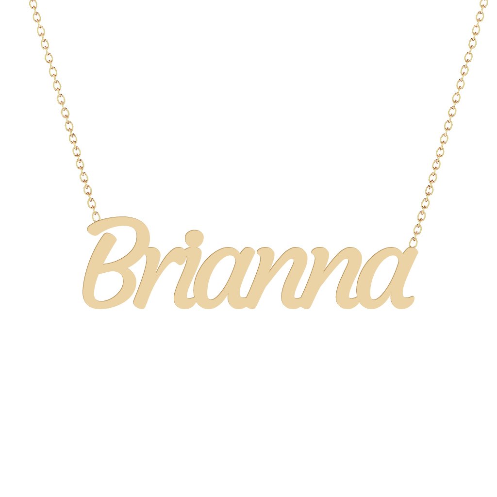 Gold Name Necklace - Brianna