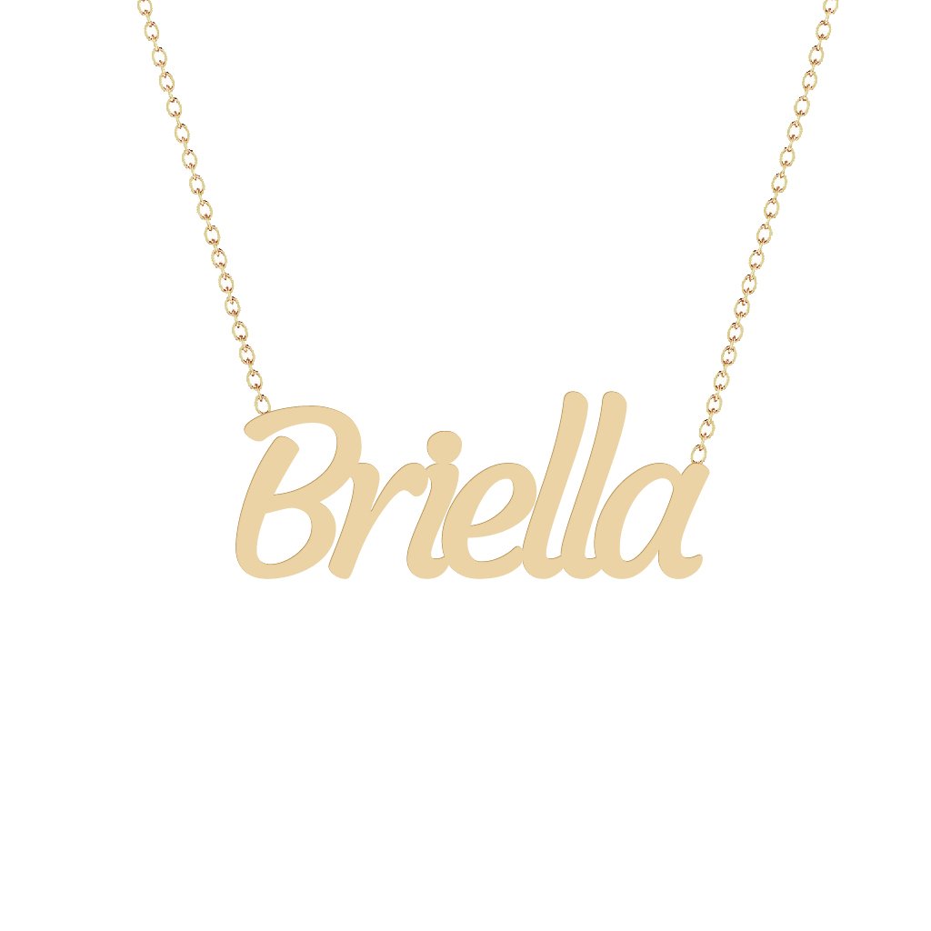 Gold Name Necklace - Briella
